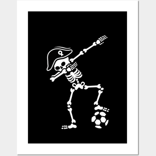 France dab dabbing skeleton soccer football Posters and Art